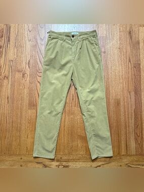 NWT + People Pleated Corduroy Chino Pants in Olive Tan size 30